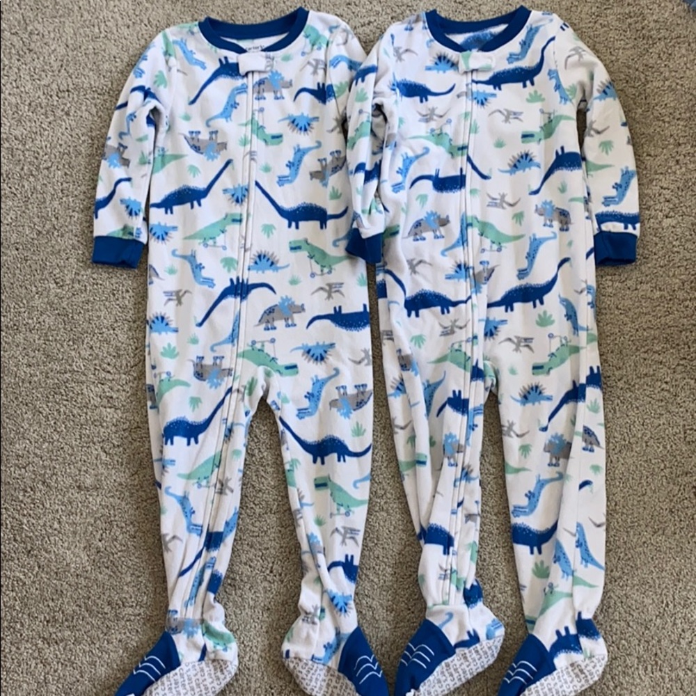 Carter’s Fleece Pajamas Dinosaurs Footie